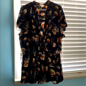 ModCloth Peplum-Wrap Blouse with Flutter Sleeves